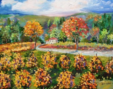 ナパ・ヴィンヤードの輝きの風景 Oil Paintings